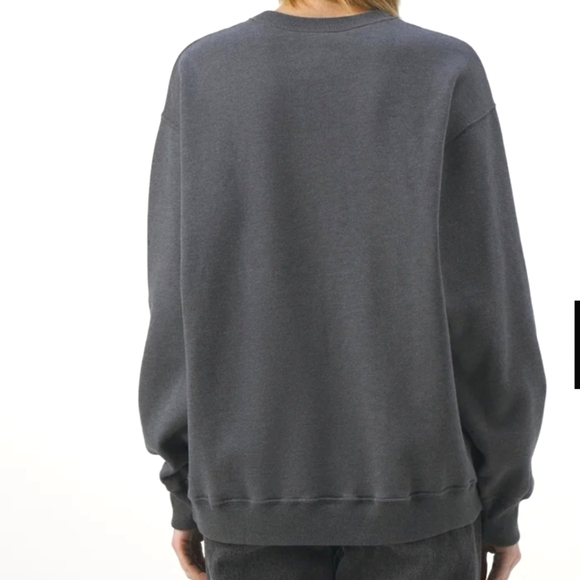 Hollister Lake Geneva Oversized Crew Neck Sweatshirt Charcoal Gray XL - Picture 4 of 8